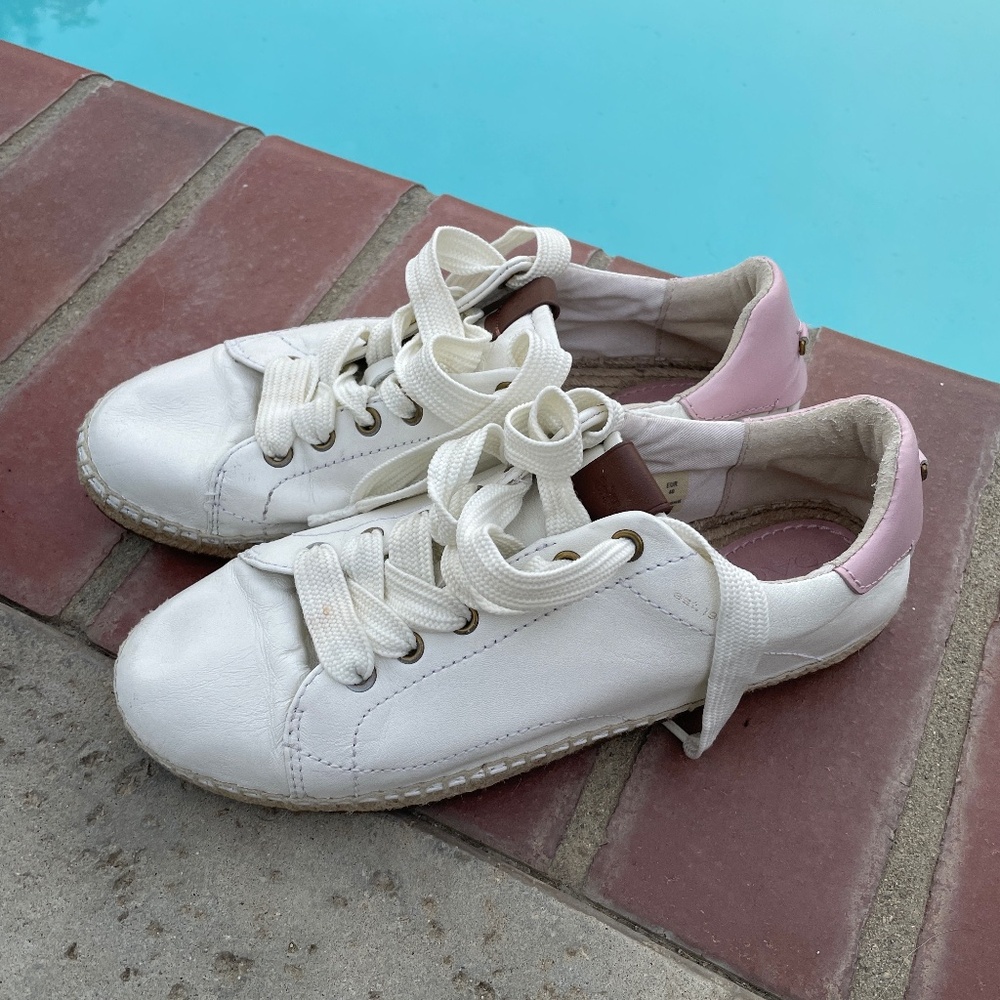 Coach leather espadrille sneakers